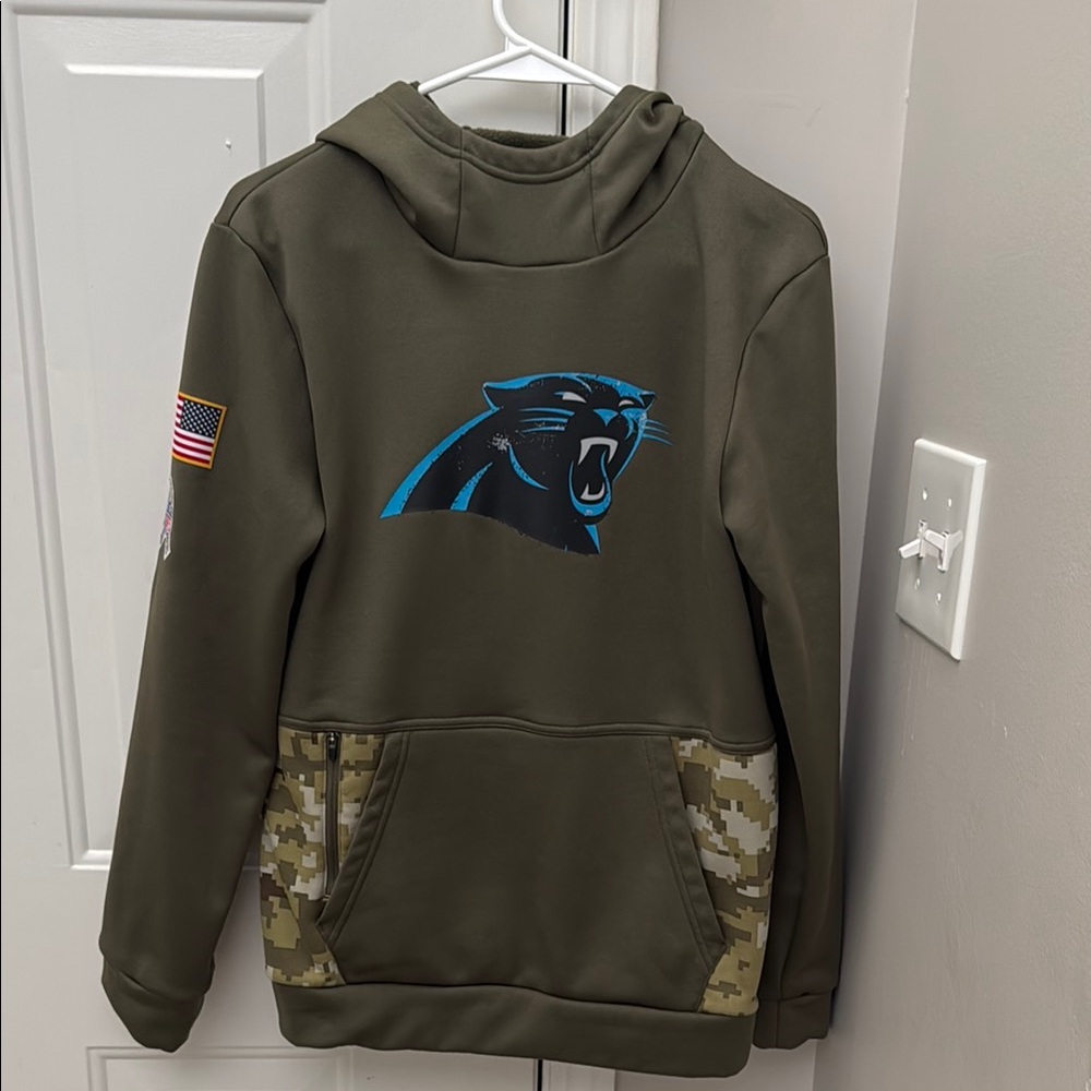 Army Green  Boys Hoodie with Panther Logo the officialal Military Hoodie GUC